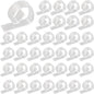 36PCS Transparent Clear Tablecloth Clips, Plastic Table Cloth Clips，Windproof Table Cover Holder Clamps，Table Cloth Holder for Christmas Home Wedding Party Indoor Outdoor Camping Picnic (36)