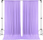AK TRADING CO. 10 feet x 8 feet IFR Polyester Backdrop Drapes Curtains Panels with Rod Pockets - Wedding Ceremony Party Home Window Decorations - Lavender