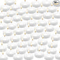 50 Floating Candles, Smoke-Free and odorless, Burning continuously for 5-6 Hours, White, 2-inch Floating Candles, Suitable for Valentine's Day, Weddings, Holidays, Home Decoration……