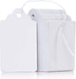 Uniclife 200 Pcs Price Tags 1.8 Inch Writable Price Labels White Price Display Tag for Pricing Clothing Jewelry Gifts Blank Hang Tag Merchandise White Marking Tags with Strings, 1.8" x 1.05"