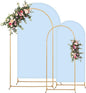 Metal Arch Backdrop Stand and Cover Set, 7.2FT, 6FT Party Backdrop, Easy to Assemble, Backdrop Stand for Parties, Birthday, Baby Shower