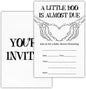Halloween Baby Shower Party Invitations, Gothic Skeleton Spooky Baby Shower Party Fill in Invites Cards With Envelopes (20 Count) Double Sided Design, a Little Boo Is Almost Due