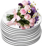 11Pack Round Mirror Centerpieces for Tables, Acrylic Circle Mirror Tiles Non Glass Mirror, for Bedroom Bathroom Living Room Wall Decor Tray Candle Wedding Table Centerpiece Decor, 2mm Thick (8inch)