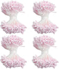 HAHIYO 700Pcs 2mm Light Pink Matte Double Head Flower Stamen Pistil for Flower Making Scrapbook Decoration - Handmade Artificial Flowers Pistil Matt-Like Floral Stamens Flowers Pollen Stamen