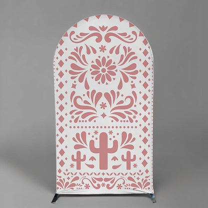 Mexico Theme Arch Stand Covers Fiesta Wedding Party Elastic Fabric Background Birthday Baptismx Baby Shower Decor Props (75x180cm(W30''H72''),G-3740)