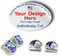 Avgrafx Personalized Die Cut Individual Vinyl Stickers Labels, Waterproof Dishwasher Safe, Made USA, Tearproof Your Design or Image