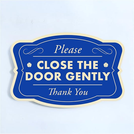 Custom Aluminum Driveway Signs - Waterproof Outdoor Metal Signs, Blue Steel 24x18 In