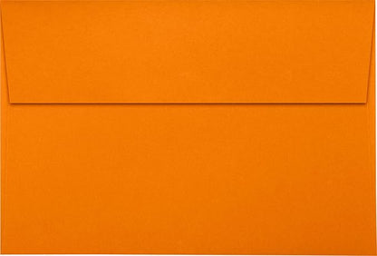 LUXPaper A10 Invitation Envelopes | Peel & Press | 6" x 9 1/2" | Mandarin Orange | 80lb. Text | 50 Qty