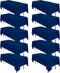 10 Pack Navy Blue Tablecloths for 8ft Rectangle Tables 60 x 126 Inch - Polyester Table Cover Stain and Wrinkle Resistant Washable Fabric Table Clothes for Wedding Party Banquet Reception Restaurant