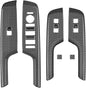 4pcs Carbon Fiber Style Front Rear Doors Window Glass Lift Switch Panel Cover Decorative Sticker Protection Car Interior Accessories for 2024-2025 Hyundai KONA KT21