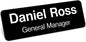 Magnetic Name Tag by My Sign Center - Black and White, Personalized, 1.5x3 Inches, Durable Engravable Impact Material, Made in The USA