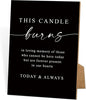 Funeral Sign, 8x11 Black Minimalist Style Loss of Loved One Memorial Sign, In Loving Memory Sign, Funeral Decorations, Wedding Table Decor, Memorial Gifts For Loss of Loved One, Bereavement Gifts -12