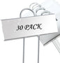 FORUP Metal Plant Labels, 30 Pack Garden Label Markers, Weatherproof Garden Stake Tags, Reusable Planting Gardening Markers, Silver