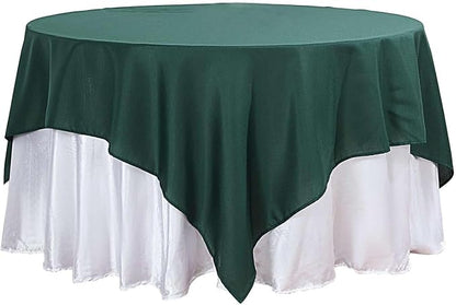 Efavormart 54x54 Hunter Emerald Green Wholesale Linens Seamless Polyester Square Tablecloth for Wedding Banquet Party Restaurant