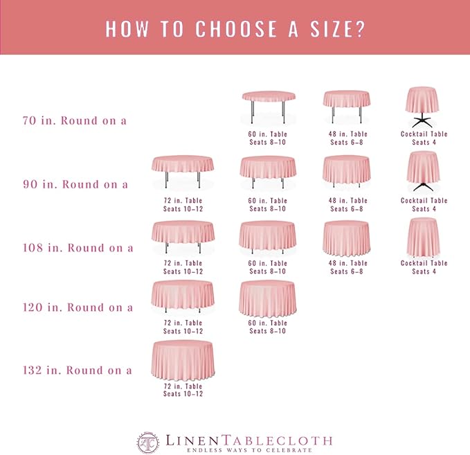 LTC LINENS 10 Pack 108 Inch Round Tablecloths Ivory - Bulk for 48 Inch Round Table Floor Length - Wrinkle Resistant Polyester Fabric Cloth for Wedding