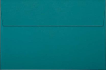 LUXPaper A9 Invitation Envelopes | Peel & Press | 5 3/4" x 8 3/4" | Teal | 80lb. Text | 50 Qty