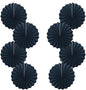 Black Party Decorations,Halloween Decor Events Accessories,Black Birthday Decorations,Anniversary Decorations for Party,Birthday Decorations for Men 12in Hanging Paper Fans 30 Color DIY Set(Black)