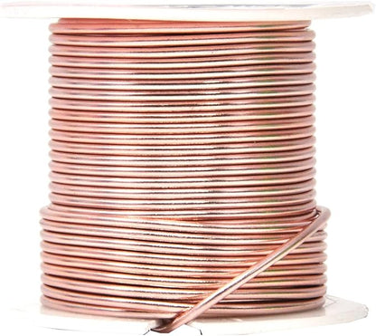 Mandala Crafts 14 Gauge Anodized Aluminum Craft Wire for Jewelry Making – 330 FT Colored Flexible Silver Copper True Blue Pink Ice Blue Green Wire - Bendable for Bonsai Armature Crafting Sculpting