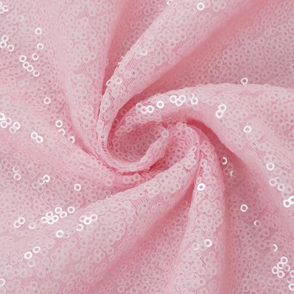 Eternal Beauty Pink Sequin Backdrop, 7x7 Ft Glitter Background Curtains for Shimmer Photography Party Wedding Birthday Back Drop Decor