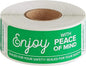 Angel's Peel Lounge Tamper Proof Stickers Roll — Tamper Evident Stickers for Containers, Cups, Delivery Bags, Drink Lids, Writable Seal Tape, Self Adhesive Food Labels - 1x3in 250-COUNTS, Green