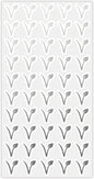 50 Wedding Meal Stickers - Food Identifier & Menu Choice Place Cards for Party Seating - Meal Option Indicator (Silver, Vegan)