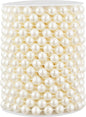 33 Feet Faux Pearl Beads Garland 10mm Craft String Pearls for Wedding Centerpiece Christmas Tree and Flowers Decoration DIY(Ivory)