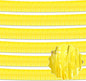 6 Pack 10 Ft Macaron Yellow Foil Fringe Garland Metallic Streamers Tinsel Banner Wall Hanging Garland Backdrop for Parade Floats, Halloween, Christmas, Thanksgiving, New Year Party Decorations