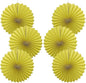Yellow Party Decorations,Paper Decorations for Party,Lemon Decorations Party Paper Fans Bulk 16in,Anniversary Decorations for Party 30 Color DIY Set （Lemon Yellow）
