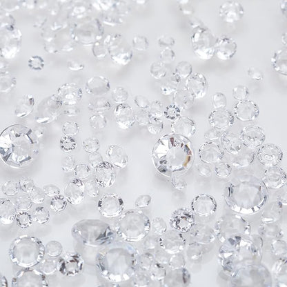 Vase Fillers for Centerpieces Home Deco,8700 Pieces Clear Diamond Table Confetti,Fake Plastic Gems for Bridal Shower,Wedding & Party Decorations