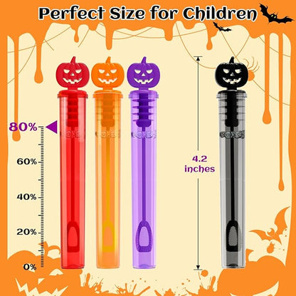 Shemira 80PCS Halloween Bubble Wands, Mini Bubbles Party Favors for Kids, Halloween Party Favors, Goodie Bag Stuffers, Classroom Prizes Gifts for Kids, Halloween Trick or Treat Toys Bulk