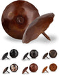 10 Pack 2" Round Head Iron Clavos Decorative Nails – Sealed Rusted – Handmade Rustic Round Fasteners for Farmhouse Shutters, Faux Wood Beams, Barn Doors, Shutters, Gates – Ornamental Wood Accent