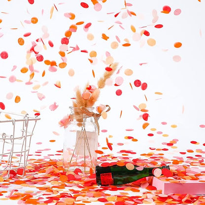 RYKOMO 10000 Pieces 1 Inch Round Tissue Paper Confetti, 3.5oz Multicolor Table Confetti Paper for Balloons Arts Craft DIY Scrapbooking Birthday Party Festival