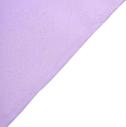 Efavormart Round Tablecloth, 120 Inch Stain & Wrinkle Resistant Washable Table Cloth, Decorative Polyester Fabric Table Cover for Banquet, Wedding, Dining - Lavender