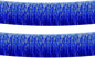 Blue Foil Fringe Garland 10FT 2packs, Metallic Foil Tinsel Fringe Banners for Parade Float Decorations Wedding, Birthday Party Graduation (Two Blue)