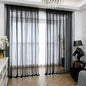Window Black Sheer Curtains 60 Inches Width 84 Inches Long 2 Panels Sheer Curtains Clear Curtains Basic Rod Pocket Panel for Home Living Room Bedroom Kids Room Yard Patio Parlor Sliding