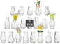 Glasseam Small Bud Vases for Centerpieces: 20PCS Mini Clear Glass Vase Set for Flowers Decor Wedding Party Baby Shower Dining Table Decorations Centerpiece