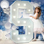Marquee Letters 4 Feet Tall Large Light Up Letters Baby Shower Decorations Wedding Engagement Proposal White Party Decorations Mr and Mrs Sign Big Cardboard Backdrop S