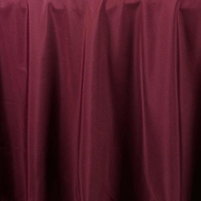 Efavormart Round Tablecloth, 108 Inch Stain & Wrinkle Resistant Washable Table Cloth, Decorative Polyester Fabric Table Cover for Banquet, Wedding, Dining- Burgundy