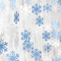 Snowflake-Snow Blue-Silver Christmas Party-Decoration Garland - 52ft Winter Wonderland Frozen Ornaments Hanging Paper Streamers,New Years Birthday Baby Shower Ceiling Decor Hugfond