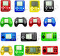 25Pcs Video Game Keychain Video Game Party Favors Video Game Party Supplies 3 Styles Mini Game Console Fidget Toys Bulk for Kids Classroom Prizes Goodies Bags Stuffer Backpack Keychain