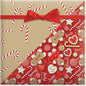 Current Sweet Treats Double-Sided Rolled Christmas Wrapping Paper - Premium Jumbo 23-Inch x 32-Foot Gift Wrap Roll, 61 Square Feet Total