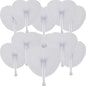 12 Pcs Decorative Paper Folding Hand Fans Handheld,White Heart Foldable Wedding Fans Chinese and Japanese Fans Bulk for Bridal Guest Church Party Favors Dancing Birthday DIY
