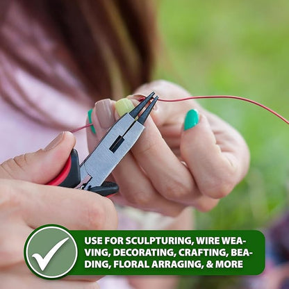 Mandala Crafts 14 Gauge Anodized Aluminum Craft Wire for Jewelry Making - 60 FT Colored Flexible Raspberry Wire - Bendable for Bonsai Armature Crafting Sculpting