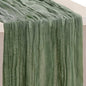 1 Pack Sage Green Cheesecloth Table Runner 35x120 Inch 10Ft Rustic Gauze Cheese Cloth Thanksgiving Table Runner Sheer Cheesecloth Table Runners for Wedding Party Bridal Shower Decoration