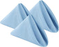 Cloth Napkins 17x17 inch Washable Polyester Dinner Napkins Soft Table Napkins for Wedding Party Dining Banquet(Blue Mist,50PCS)