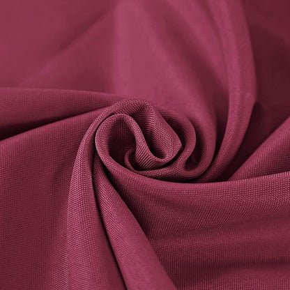 Rectangle Tablecloth 90x156 inch Washable Polyester Fabric Table Cloth for Wedding Party Dining Banquet Decoration（90x156, Burgundy）