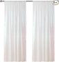 Sugargirl White Iridescent Sequin Backdrop Curtain 2 Panels 2FTx8FT Glitter White Iridescent Background Drapes Sparkle Photography Backdrop for Party Wedding Birthday Wall Decoration
