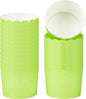 Panificio 6 Ounce Cupcake Wrappers, 200 Scalloped Baking Cups - Oven-Ready, Greaseproof, Green Paper Cupcake Liners, Disposable, For Birthdays, Baby Showers, Or Weddings - Restaurantware