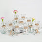 Glass Bud Vases for Centerpieces Set of 12 Clear Decorative Vase for Flowers 5.5" Small Bulb Plant Propagation Containers for Home Decor Wedding Table Decorations Rustic Farmhouse Style