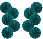 Green Birthday Decorations,DIY Green Paper Fans Hanging Decoration ,Party Supplies Party Fans 8in, Cactus Party Decorations,Wedding Graduation Events Accessories 30 Color DIY Set (Blackish Green)
